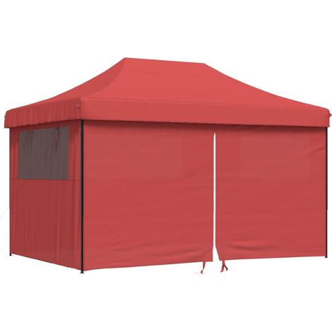 Tonnelle de jardin,Tente de réception pliable escamotable avec 4 parois latérales CFW63940 (1/5)