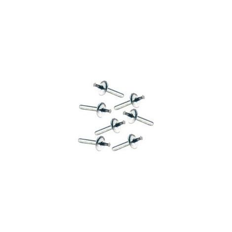 Rivets à frapper 5 x 26 mm – Boîte de 100 rivets en aluminium et inox – Fixation durable pour liner piscine – Résistance à la corrosion