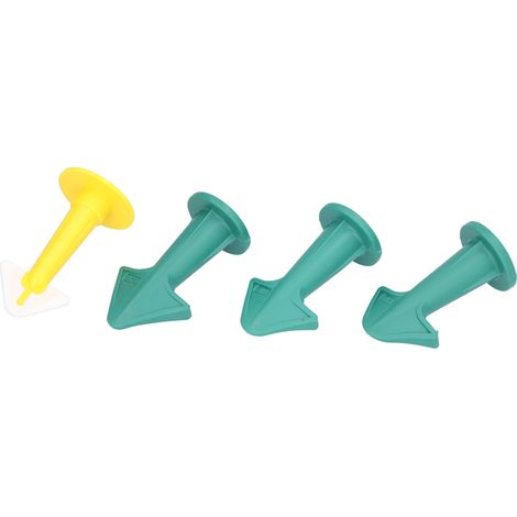 Kit de 10 outils pour mastic, nettoyage et retrait de colle à joint, comprenant un grattoir, une plaque de raclage et des embouts. (1/5)