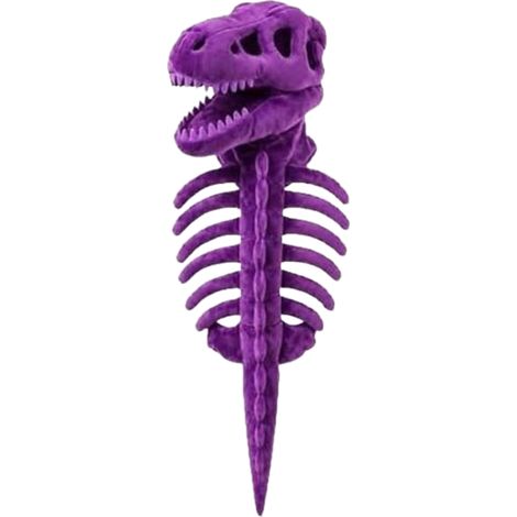 Dinosaurierkostüm für Haustiere in Form eines Skeletts, weiches Plüschmaterial, 3D-Design, geeignet für Katzen und Hunde, ideal für Partyfotos und Rollenspiele (lila, Länge 120 cm) (1/5)