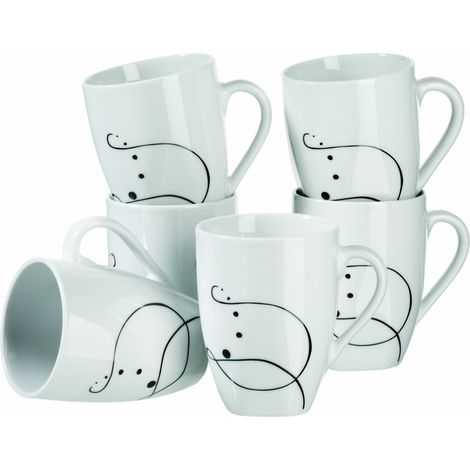 Domestic by Mäser, Serie Chanson, Tazza da Caffè, In Un Set da 6 Pezzi