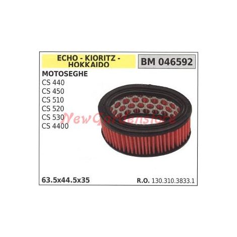 Filtro aria ECHO motosega CS 400 450 510 520 530 046592