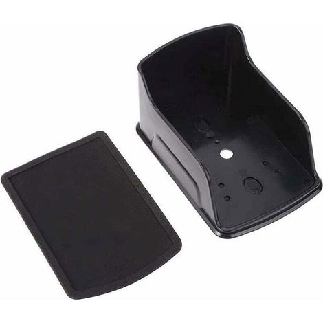 Copertura impermeabile per campanello wireless - 15x10,4x8 cm - Plastica ABS - Nero - Resistente alle intemperie (1/4)