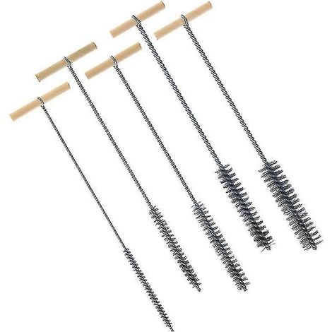 Ensemble de brosses de nettoyage pour trous de perçage 8/12/16/20/25 mm, brosses de nettoyage en acier inoxydable pour trous de perçage (1/5)
