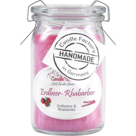 Candle Factory Baby Jumbo Erdbeer-Rhabarber Duftkerze Dekokerze 308024 (1/5)