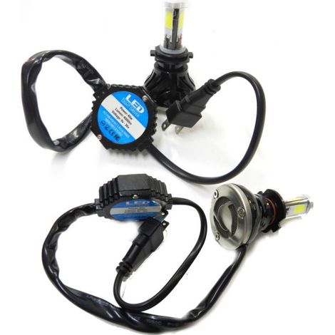 TRADE SHOP - Coppia Lampade Fari Ricambio Per Auto 4 Led 8s H7 Alta Luminosita' Bianco Freddo -