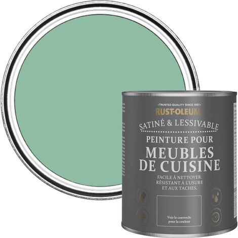 Peinture Verte pour Meubles de Cuisine, Finition Satinée - 750ml (1/5)