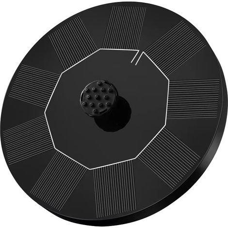 Fontaine à eau solaire - Batterie 2,5 W, fontaine de 18 cm (sans éclairage) (1/4)