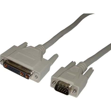 BeMatik - Dim. 1,2 m Câble vidéo RGB (1xHD15-M/1x13W3-H) (1/3)