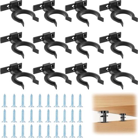 12pcs Clip de Fixation pour Plinthes, Clips pour Plinthes de Cuisine, avec 30 vis, pour pieds de cuisine de 32 à 42 mm (1/5)