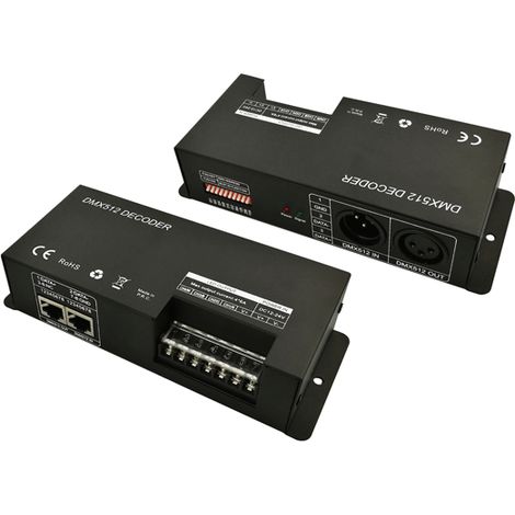 RGB 5050 light strip controller with DMX512 decoder (3 channels)