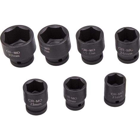 35pcs Black Drive Deep Impact Socket Sockets Set Car Garage Tools 1/2" 6 Point (1/3)