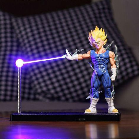 Veilleuse LED tactile Vegeta Saiyan de Dragon Ball, cadeau idéal pour les fans d'anime