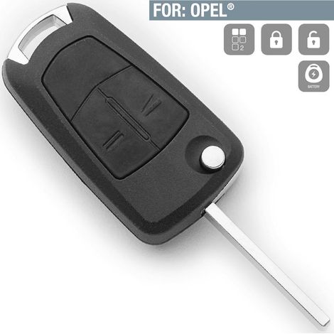 Boitier Plip 2 Boutons Opel Astra, Combo, Corsa, Meriva, Tigra, Vectra (1/2)