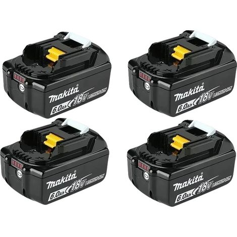 Wiederaufladbare Batterie, 5000mAh Kapazität, Sicherheitsmerkmale, 4PCS 6.0Ah Batterien (1/2)