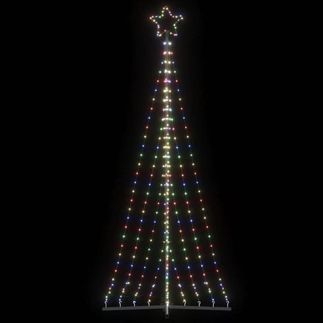 Sapin de Noël à LED 447 LED colorées 250 cm - vidaXL