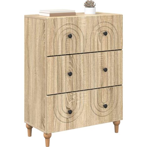 Maison Exclusive - Mobile con Cassetti Rovere Sonoma 66 x 34,5 x 90 cm