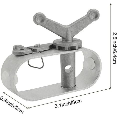 Lot de 2 tendeurs de câble pour couverture de piscine - Treuil en aluminium pour piscine - 8 x 2 x 6,4 cm (1/3)