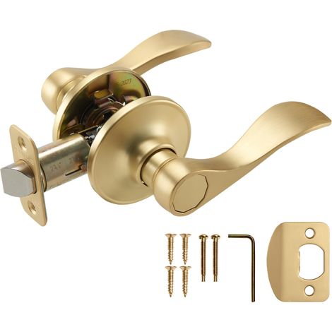 Poignée de porte en or satiné (1/5)