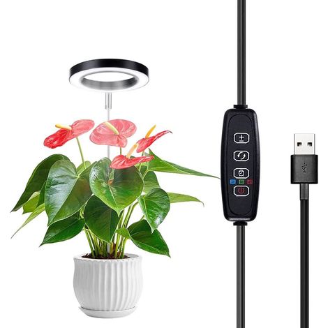 1 lampe horticole d'intérieur à spectre complet, imitant la lumière du soleil, adaptée aux plantes d'intérieur, aux succulentes et aux fleurs, idéale pour les petites plantes.-AquaForge (1/5)