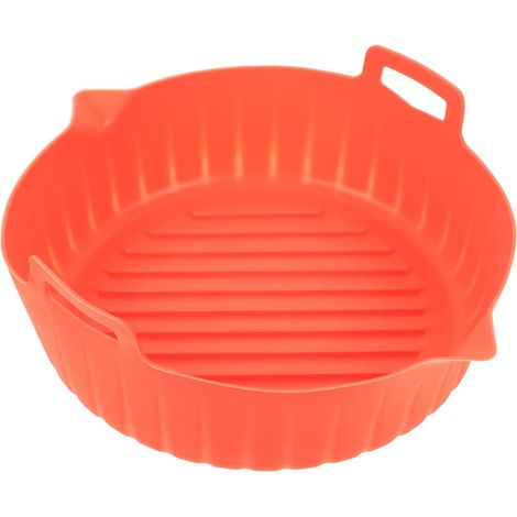 Plateau silicone friteuse à air réutilisable, accessoire cuisson antiadhésif résistant chaleur, support pratique air fryer maison (1/5)