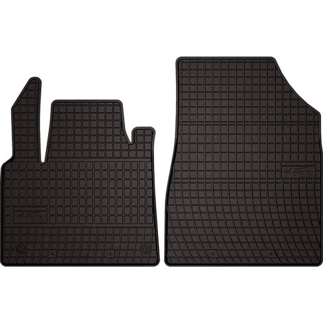 Tapis de sol en caoutchouc pour : Renault Kangoo E-Tech Electric Kombivan, 1ère rangée (2021-) - noir, sur mesure