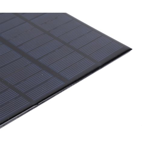 12V 3W Solarpanel mit Epoxidharz + 1 Meter rotes und schwarzes Kabel (1/5)