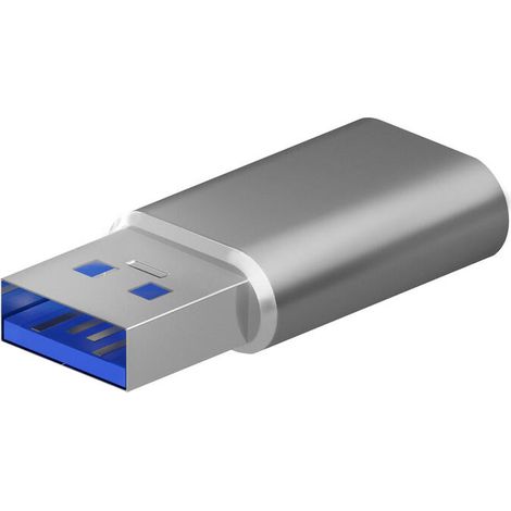 Adaptador USB 3.2 GEN2 Aisens A108-0677/ USB Tipo-C Hembra - USB Macho (1/3)