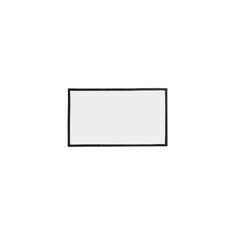 Écran de projection HD portable, pliable et souple, 100 pouces (254 cm) 16:9/4:3 avec crochet (1/5)