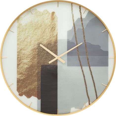 Horloge Murale en Verre "Motifs" 80cm Multicolore (1/5)