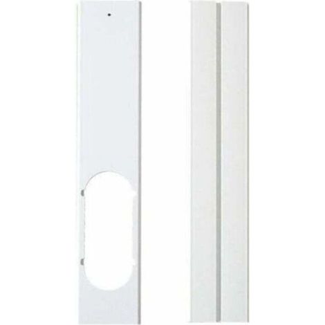 Plaque de Kit de Fenêtre -Joint de Fenêtre Réglable Kit de Glissière de Fenêtre Climatiseur , XU,Portatif Plaque D'Étanchéité avec Tuyau D'Échappement pour Climatisation Mobile(2 pcs,55cm10cm) -