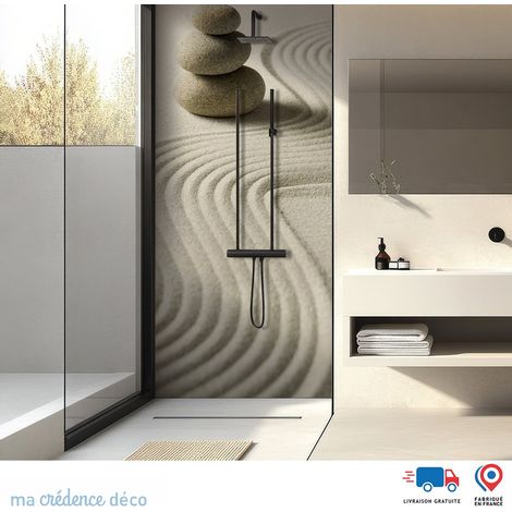 Panneau de douche : Sable zen - Alu composite - 90 - 245 (1/3)