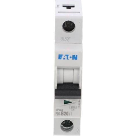 Interruttore automatico 1P B 20A 6kA AC PL6-B20/1 286522