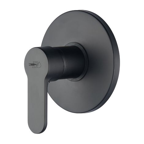 Mitigeur de douche a' encastrer se'rie Paco 130 mm en laiton noir mat pie'ces de'tache'es robinetterie