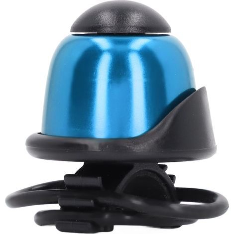 Klaxon vélo aluminium, sonnette élastique pour VTT et scooter, cloche bleue de remplacement (1/5)