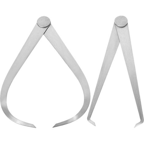 Pied à coulisse intérieur/extérieur de 150 mm (6 pouces) en acier inoxydable, outil de mesure à friction ferme, 1 paire (1/5)