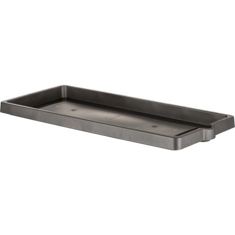 sottovaso in resina con decori effetto legno, 60 cm
