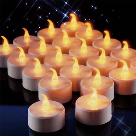 Lot 18 bougies LED sans flamme - Bougie sans-Ywey