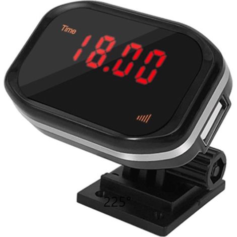 Petit Compteur De Vitesse GPS, Affichage Numérique De La Vitesse De La Voiture, Système D'alarme Universel For Vélo, Moto, Camion, Voiture Instrument Multifonctionnel(Red display) (1/5)