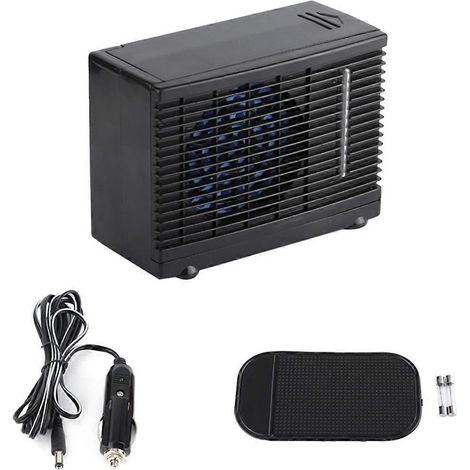 Mini ventilateur de refroidissement d'air pour voiture, ventilateur de refroidissement d'air par évaporation portable 12V-- (1/5)