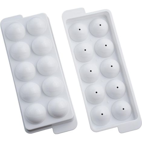 1 bac à glaçons pour réfrigérateur – Crée des cubes et boules de glace (1/5)