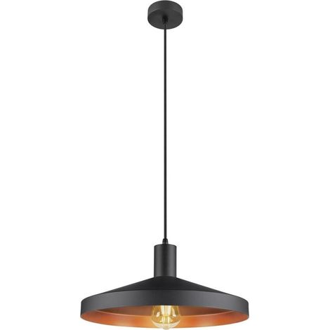 Luminaire suspendu Lalu 2m noir E27 - 1010285