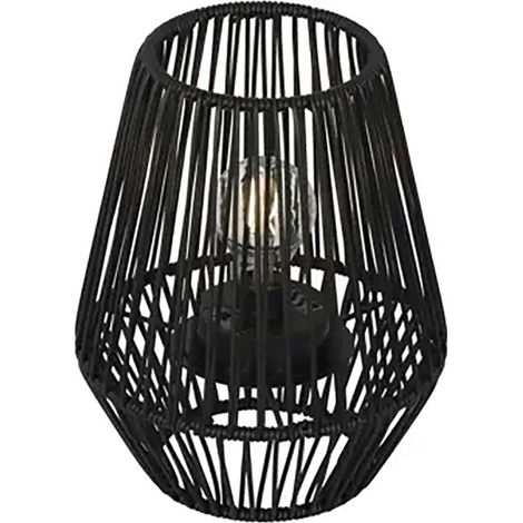 LAMPARA SOLAR METAL NEGRO