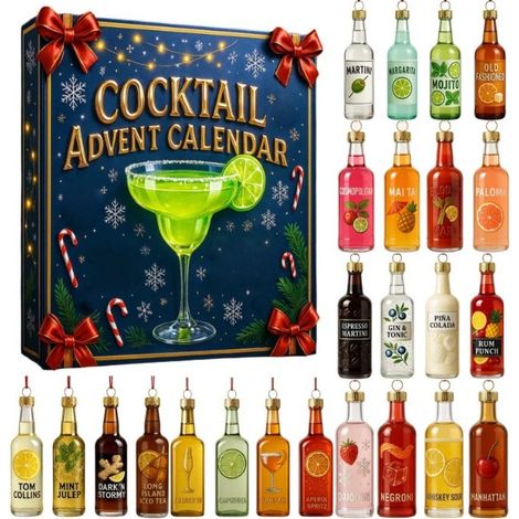 COCKTAIL ADVENT CALENDAR Wine Calendar Blind Box Christmas Decorations (1/2)