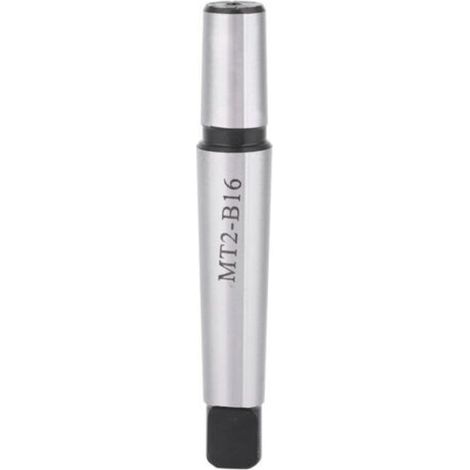 MT2-B16 Mandril de broca con extremo de lengüeta, eje Morse, conector para portaherramientas CNE - Crezuo