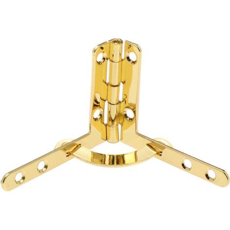 10Pcs Boîte Cadeau Cadeaux Pratiques Matériels Créatifs Charnières Accessoires Bijoux Pour Ressort Angle Cas Couvercle En Bois Unique Mortaise Bois Degré Pliant Support Coffre (1/5)