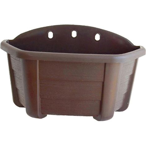Pot de fleurs suspendu mural avec système d'arrosage automatique, support pour plantes d'intérieur et d'extérieur, jardin, balcon, décoration intérieure et extérieure-Coffee (1/5)