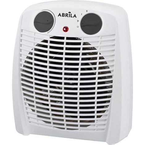 Termoventilatore Elettrico Gambia Bianco/Nero 2000W 2 Potenze 3 Funzioni (23,8x19,5x11,7cm)