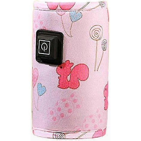 Tragbarer USB 5V 2A Babyflaschenwärmer, Muttermilch-Wärmebeutel, Reiseflaschenwärmer, einstellbare Temperaturregelung, tragbar, für Säuglinge (1/5)