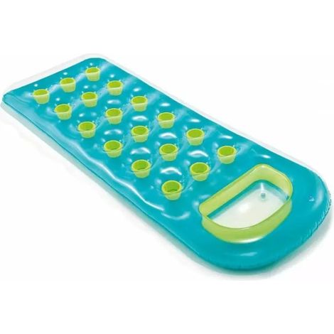 Colchón de natación inflable 188 x 71 cm verde - 58895 INTEX